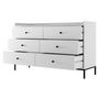 Voir la diapositive 3 : BEST MOBILIER Filipo - commode - blanc - 130 cm