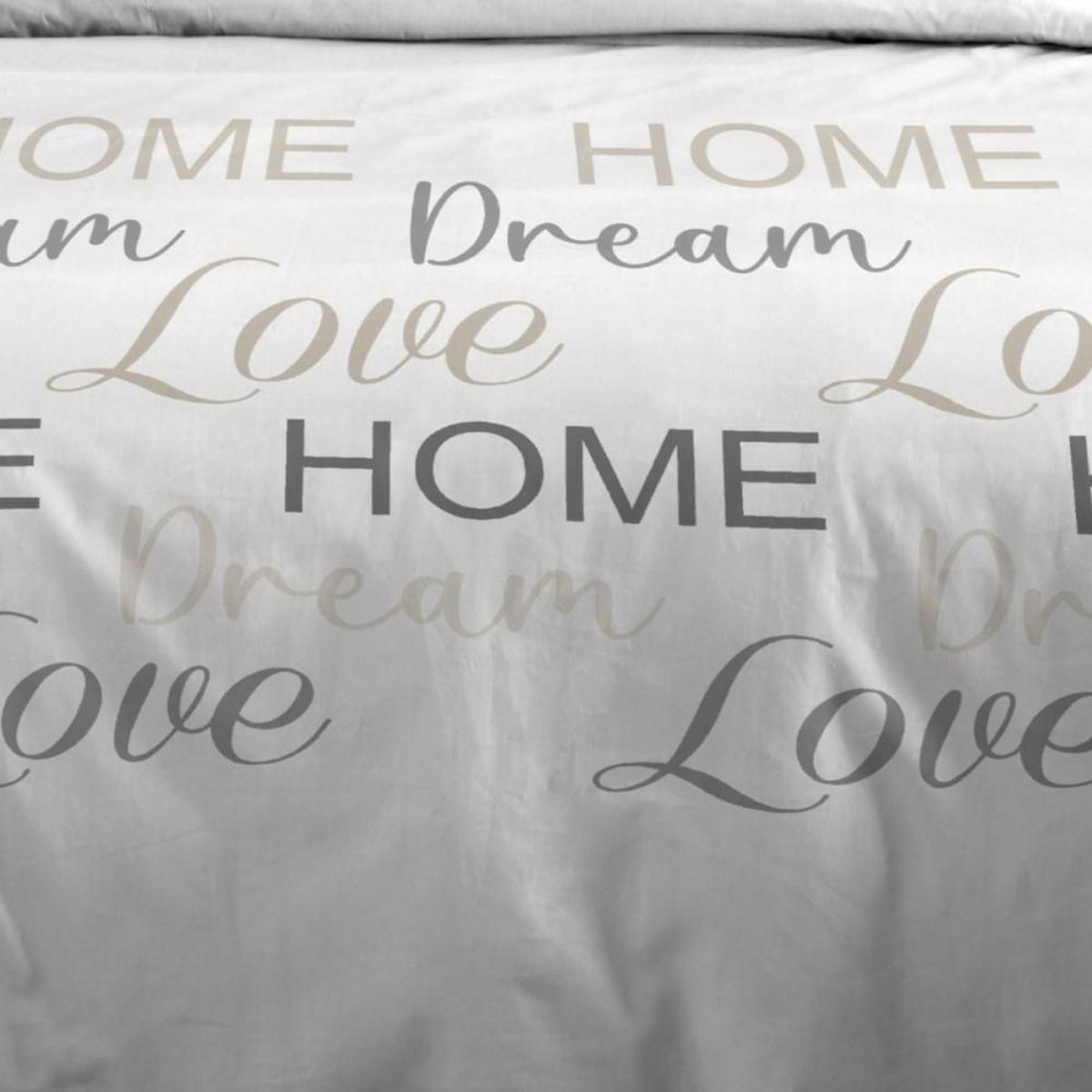 STOF Housse de couette 260x240 HOMELOVE + 2 taies coton 57 fils