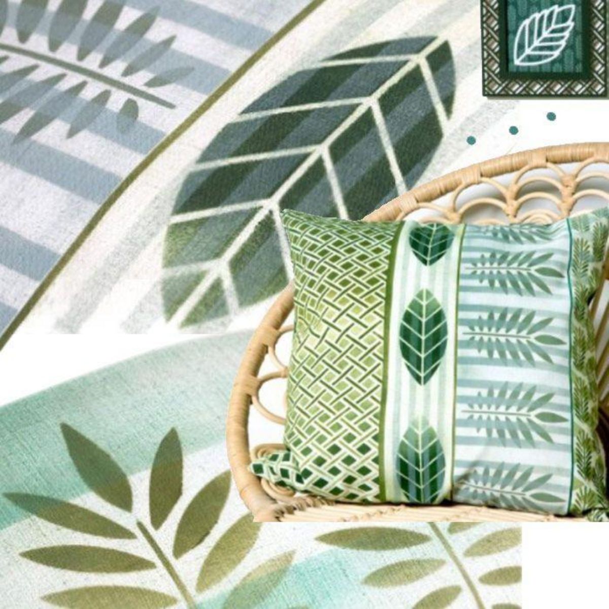 Artemio 3 pochoirs en plastique tropicaux 10 x 15 cm