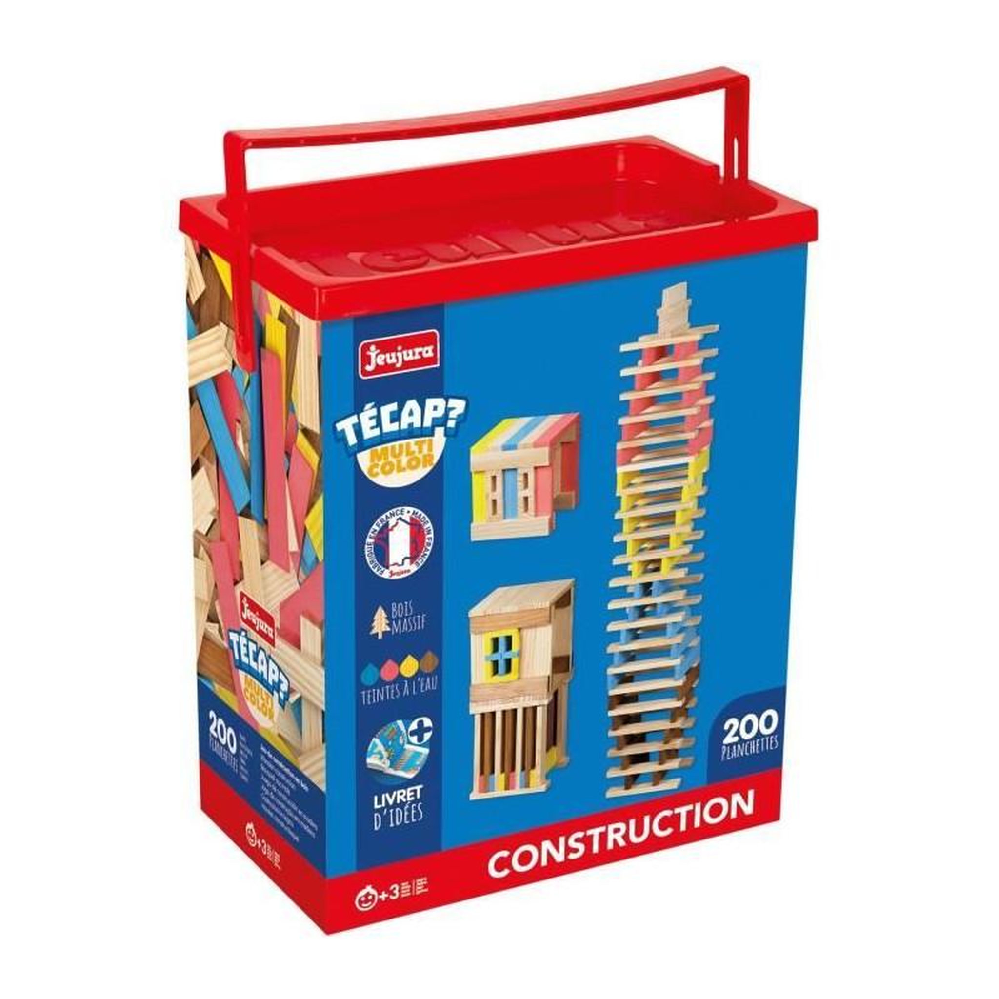 Voir la diapositive 3 : JeuJura Técap Multicolor - Jeu d'équilibre et de construction - JEUJURA - 200 pieces