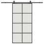 Voir la diapositive 2 : VIDAXL Porte coulissante kit de quincaillerie noir 102,5x205 cm