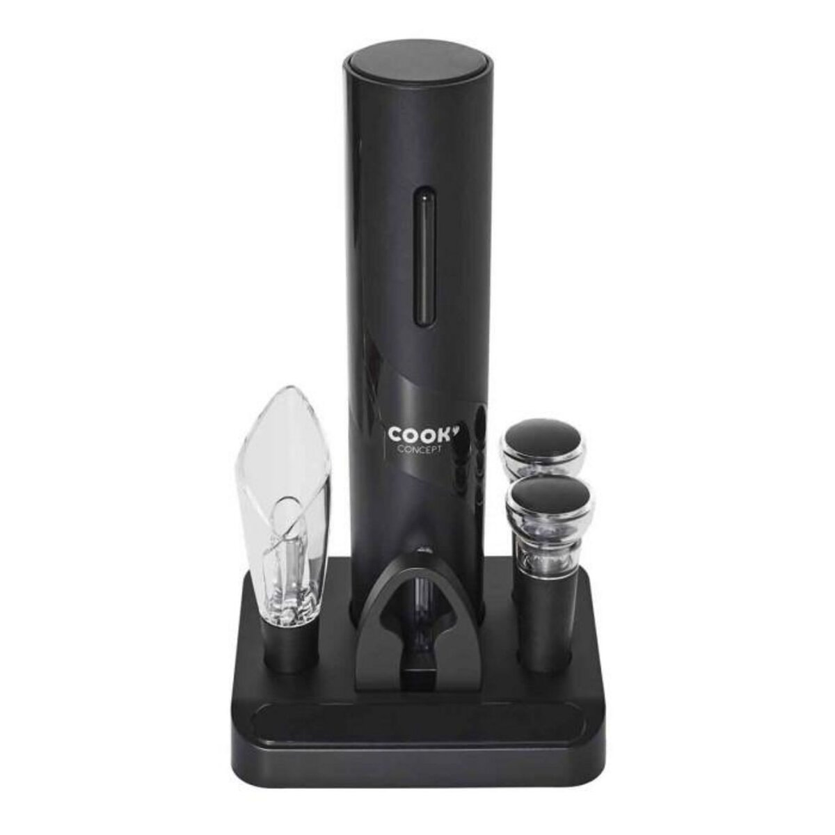 Paris Prix Coffret à Vin avec Support  5 Accessoires  30cm Noir