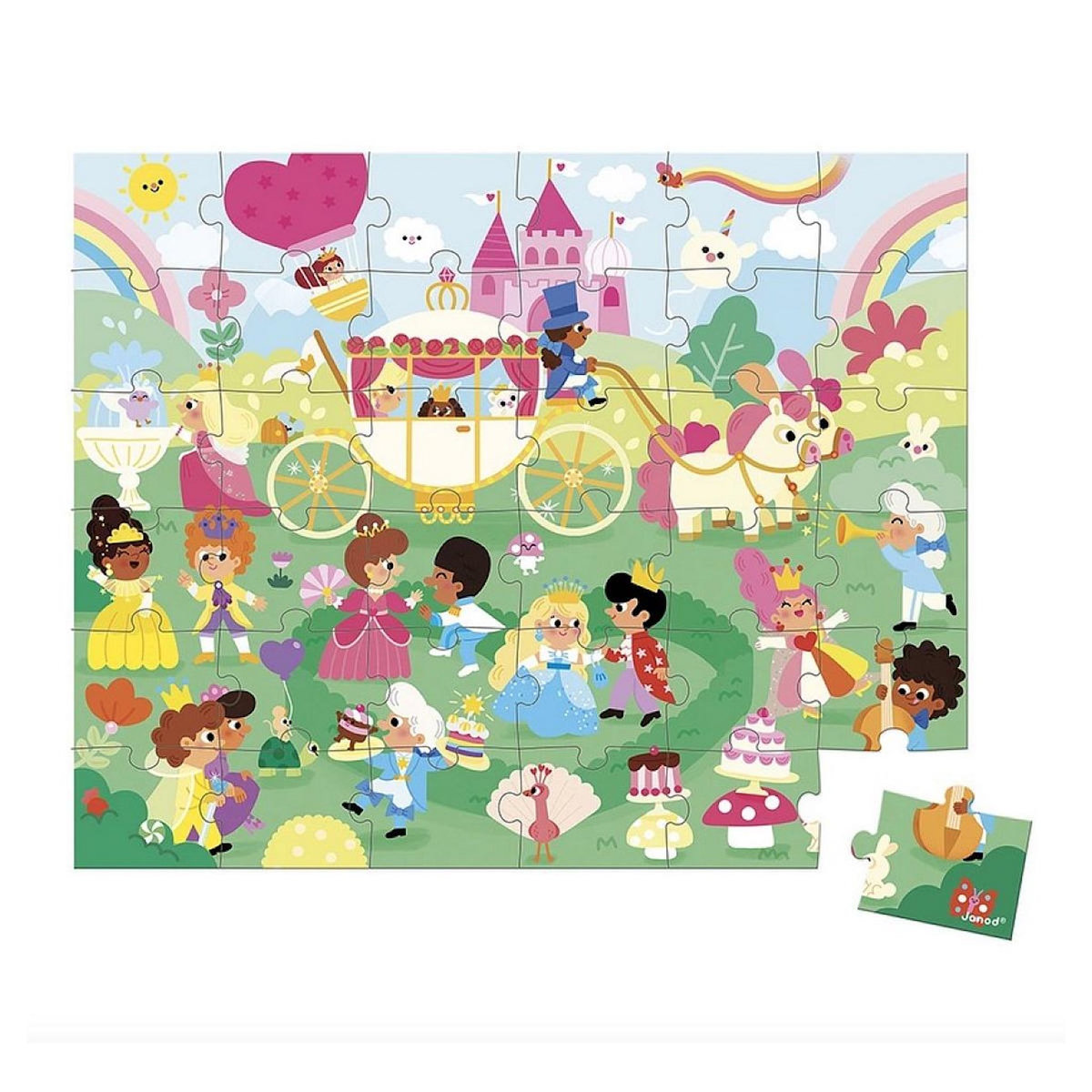 Juratoys-Janod Puzzle Les princesses - 36 pieces