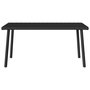 Voir la diapositive 4 : VIDAXL Table basse de jardin rectangulaire noir 80x40x37 cm rotin