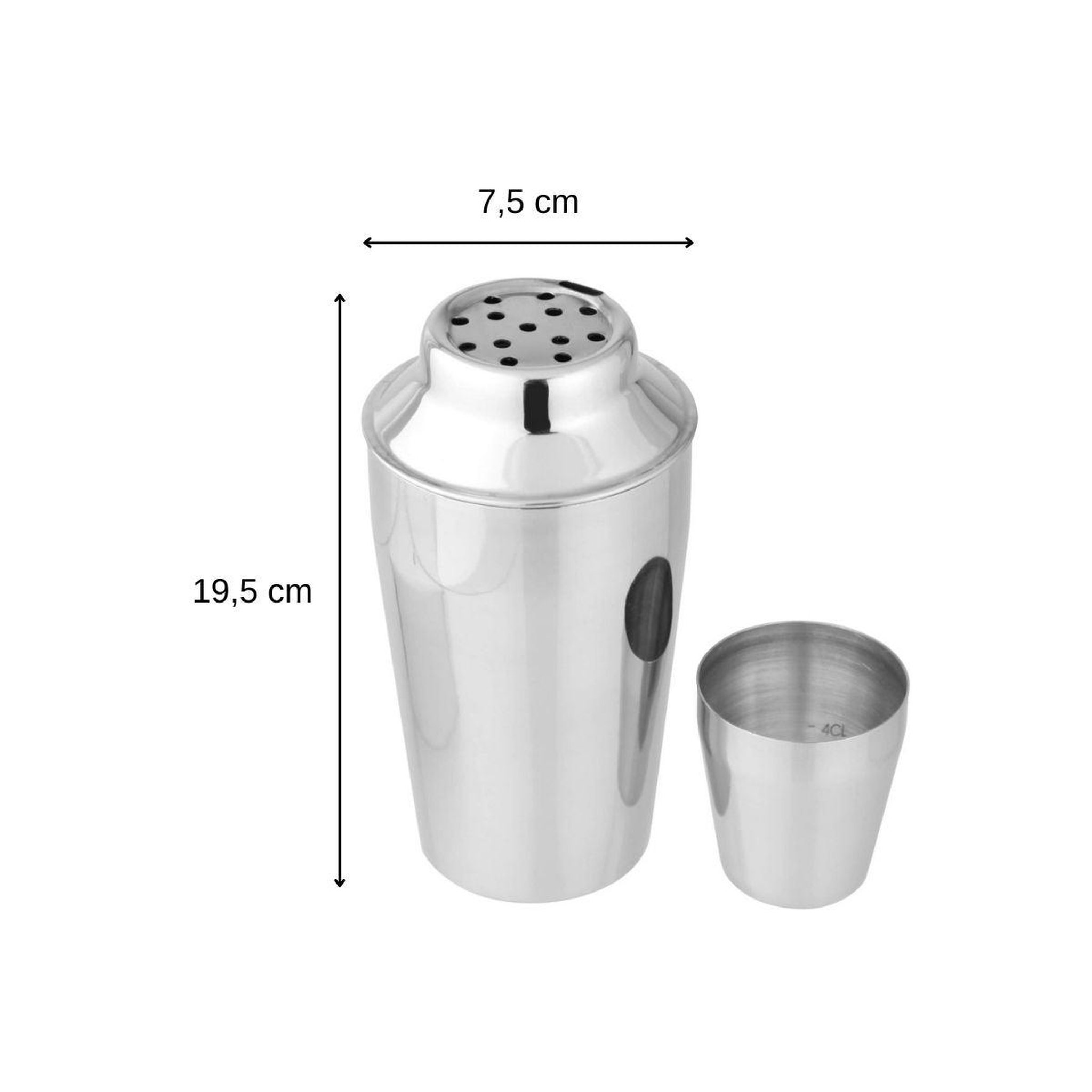 Voir la diapositive 3 : Fackelmann Shaker à cocktails en inox 400 ml fackelmann bar concept