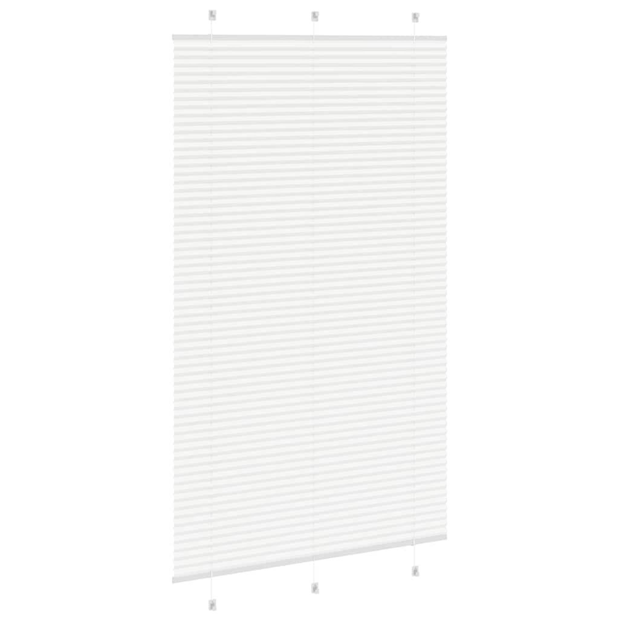 Voir la diapositive 4 : VIDAXL Store plisse blanc 115x200cm largeur du tissu 114,4cm polyester