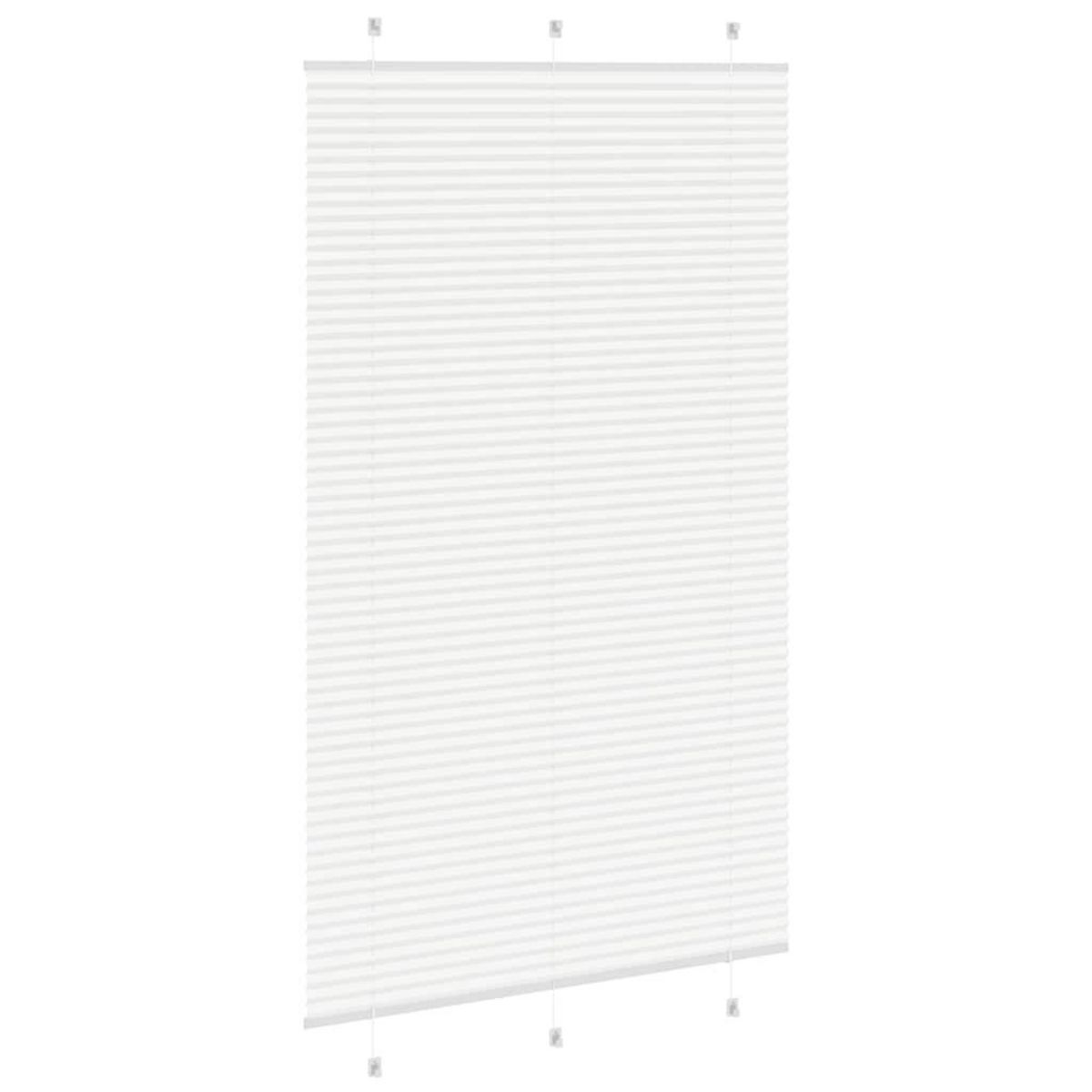 VIDAXL Store plisse blanc 115x200cm largeur du tissu 114,4cm polyester