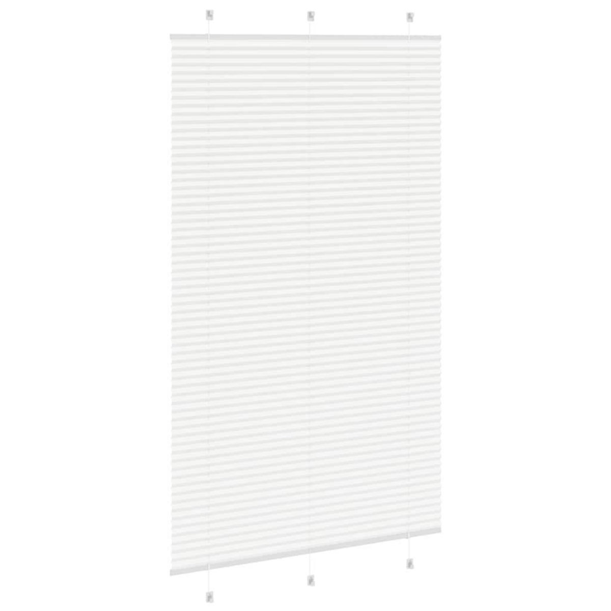 VIDAXL Store plisse blanc 115x200cm largeur du tissu 114,4cm polyester