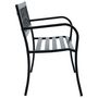 Voir la diapositive 3 : VIDAXL Banc de jardin 125 cm Noir Acier