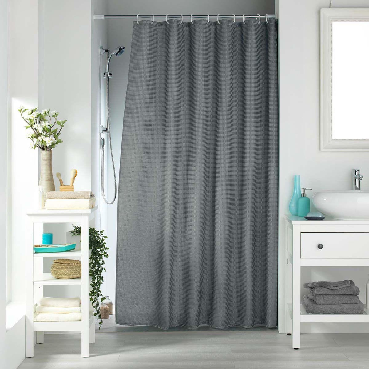 Paris Prix Rideau de Douche  Quartz  180x200cm Anthracite
