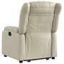Voir la diapositive 5 : VIDAXL Fauteuil inclinable Creme Similicuir