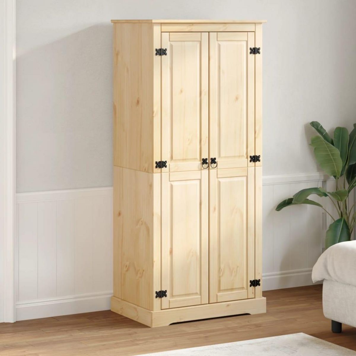 VIDAXL Garde-robe  76x50x170 cm bois de pin massif