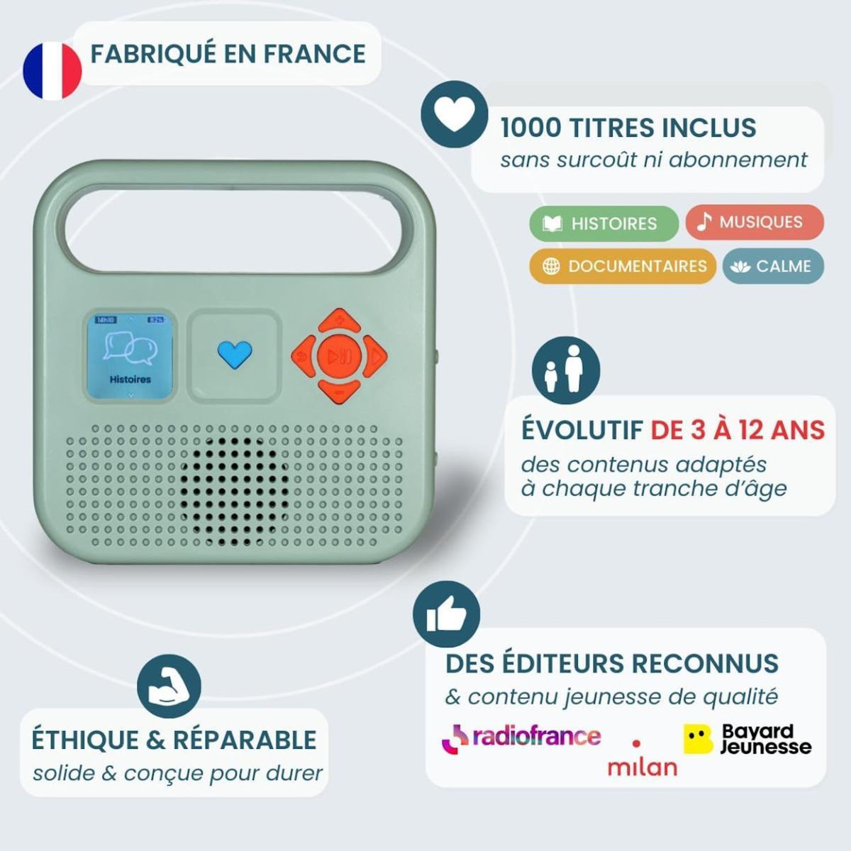 MERLIN Boîte à Histoires avec 1000 titres Inclus version 2