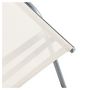 Voir la diapositive 6 : GARDENSTAR Bain de soleil 4 positions acier textilène blanc gris TULA