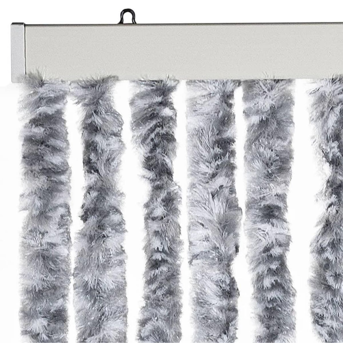 VIDAXL Moustiquaire Blanc et gris 100x220 cm Chenille