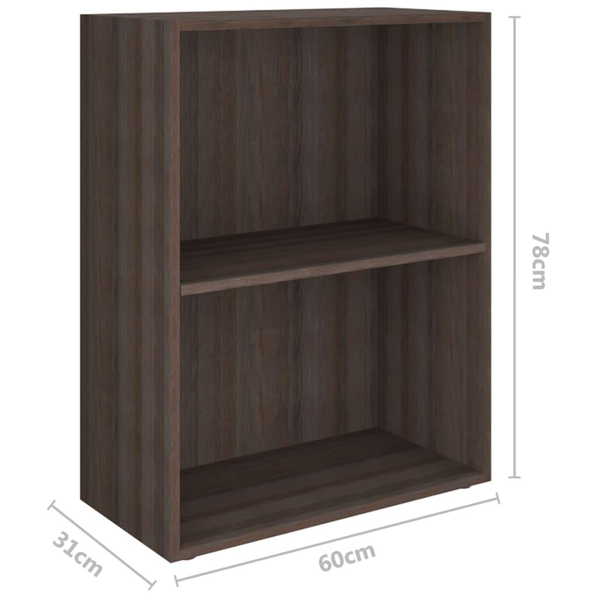 Voir la diapositive 6 : VIDAXL Bibliotheque bois d'ingenierie 60x31x78 cm Chene sonoma gris
