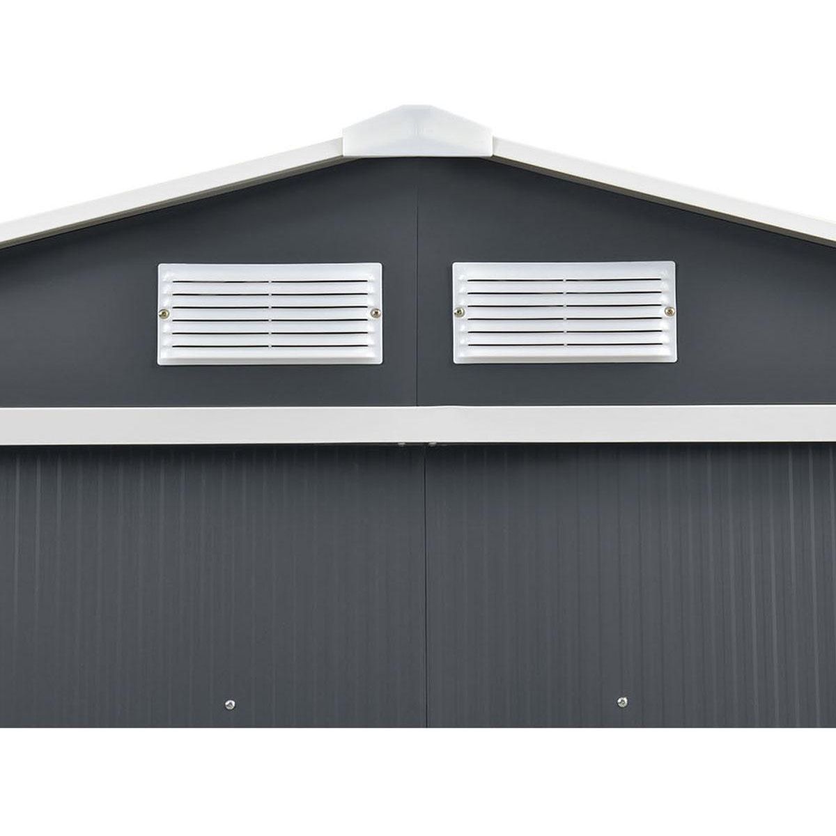 Habitat et Jardin Abri de jardin métal  Vegas - 15 m² - Gris