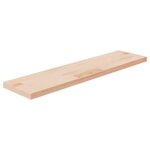 VIDAXL Panneau d'etagere 80x20x2,5 cm Bois de chene massif non traite
