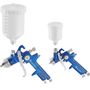 Voir la diapositive 2 : tectake Lot de 2 pistolets à peinture hvlp avec buse de 1,0/1,7mm bleu