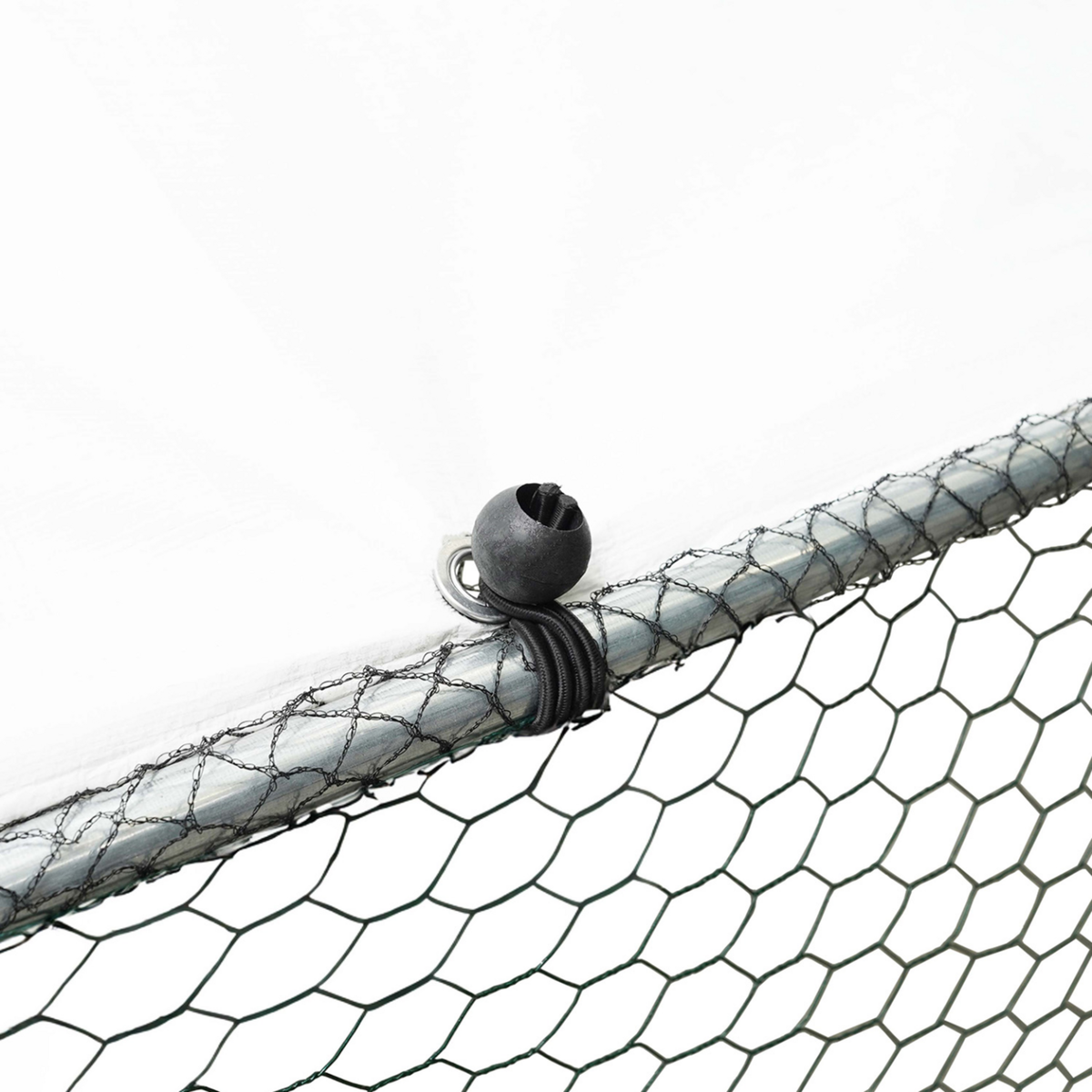 ID MARKET Enclos poulailler 16 m² parc grillagé 4x4 M acier galvanisé