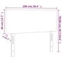 Voir la diapositive 6 : VIDAXL Tete de lit Creme 100x5x78/88 cm Similicuir