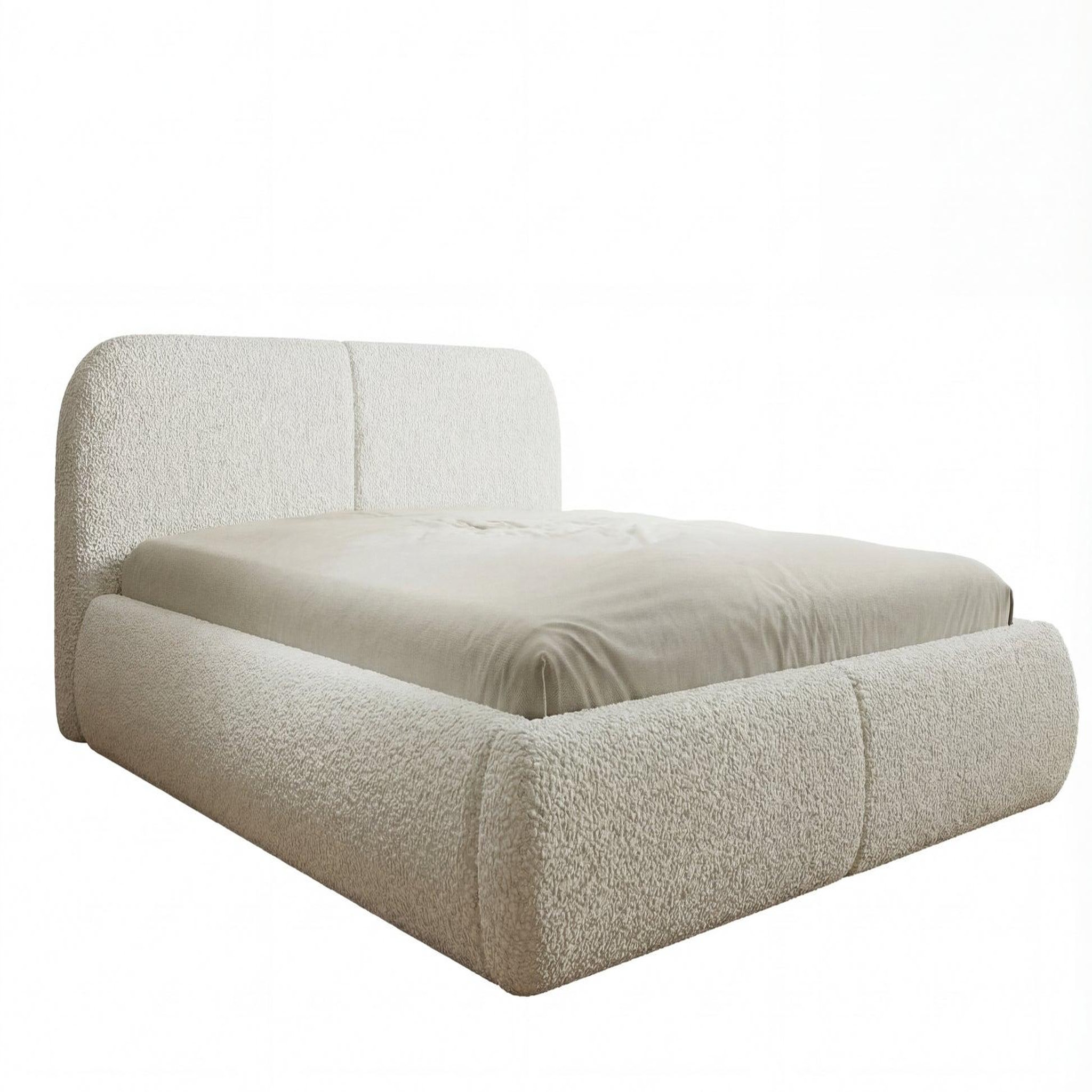 CASANOVA PARIS Delora - lit coffre tissu chenille. Coloris disponibles : Beige