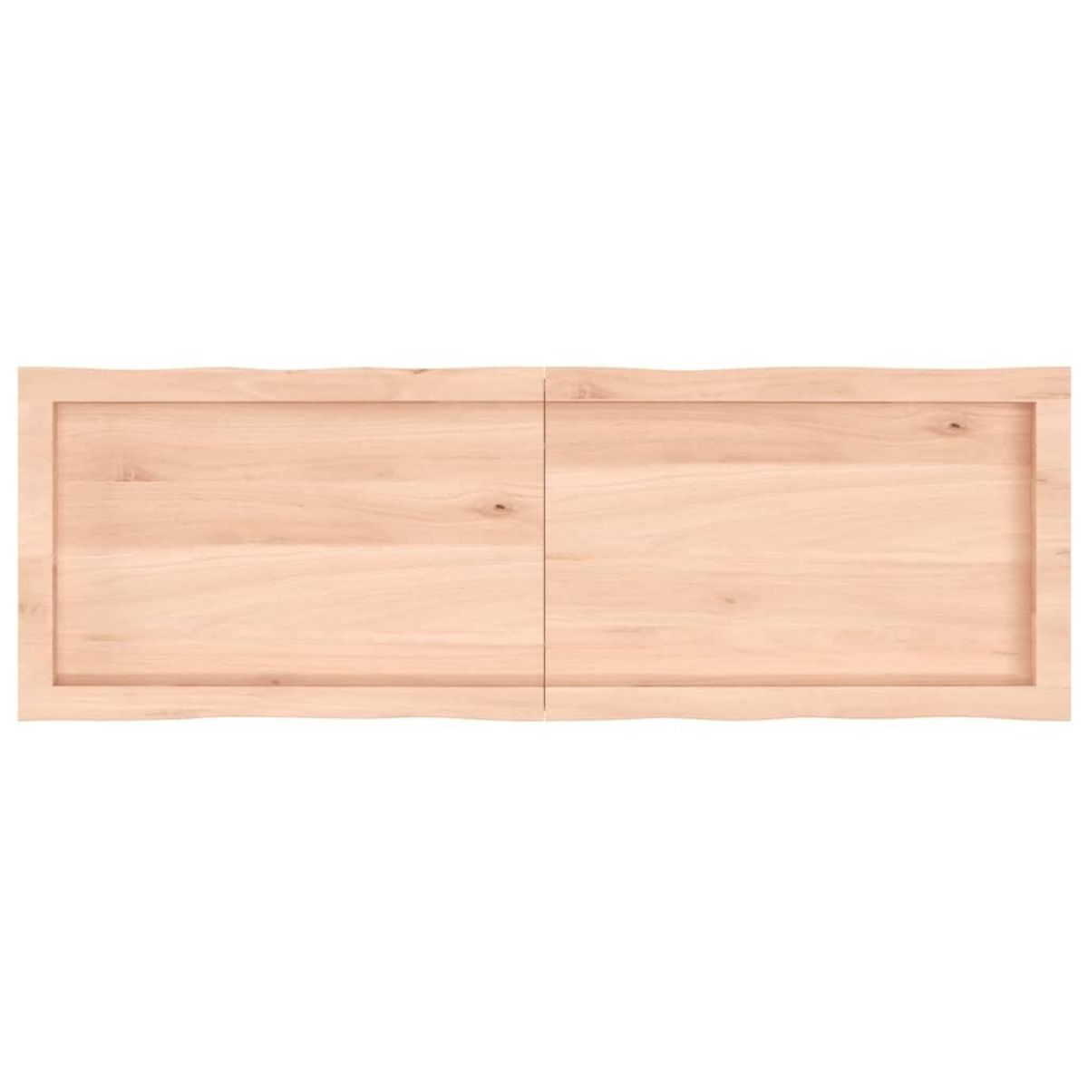 VIDAXL Dessus de table bois massif non traite bordure assortie