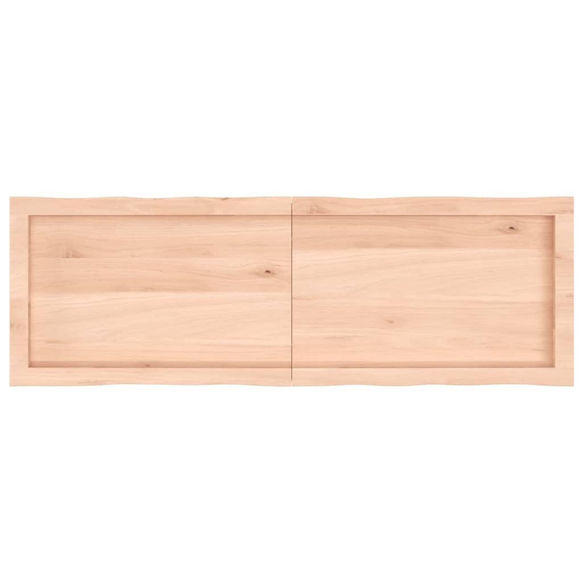VIDAXL Dessus de table bois massif non traite bordure assortie