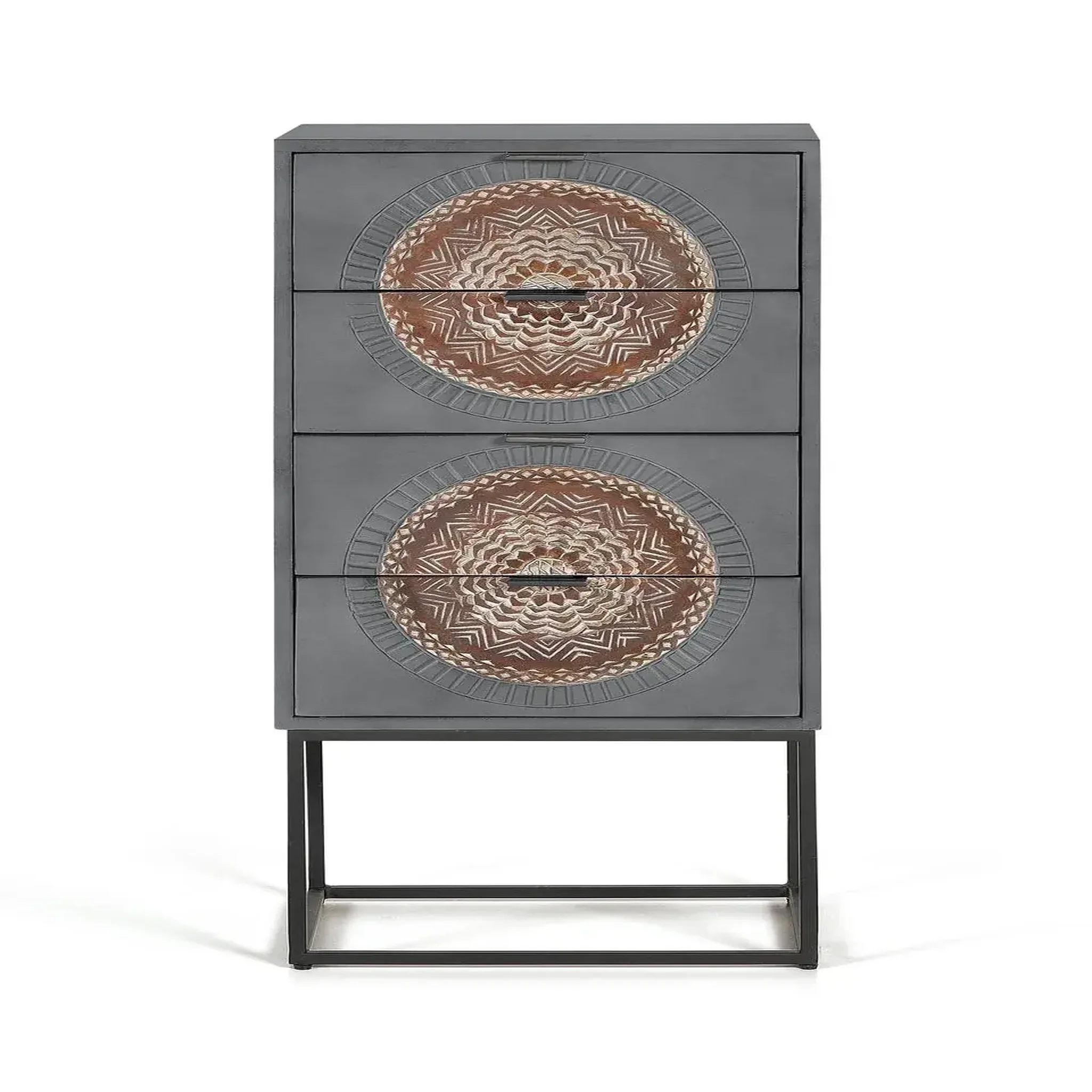 GINER Y COLOMER SL Chiffonnier en bois de manguier 45 cm style ethnique contemporain industriel