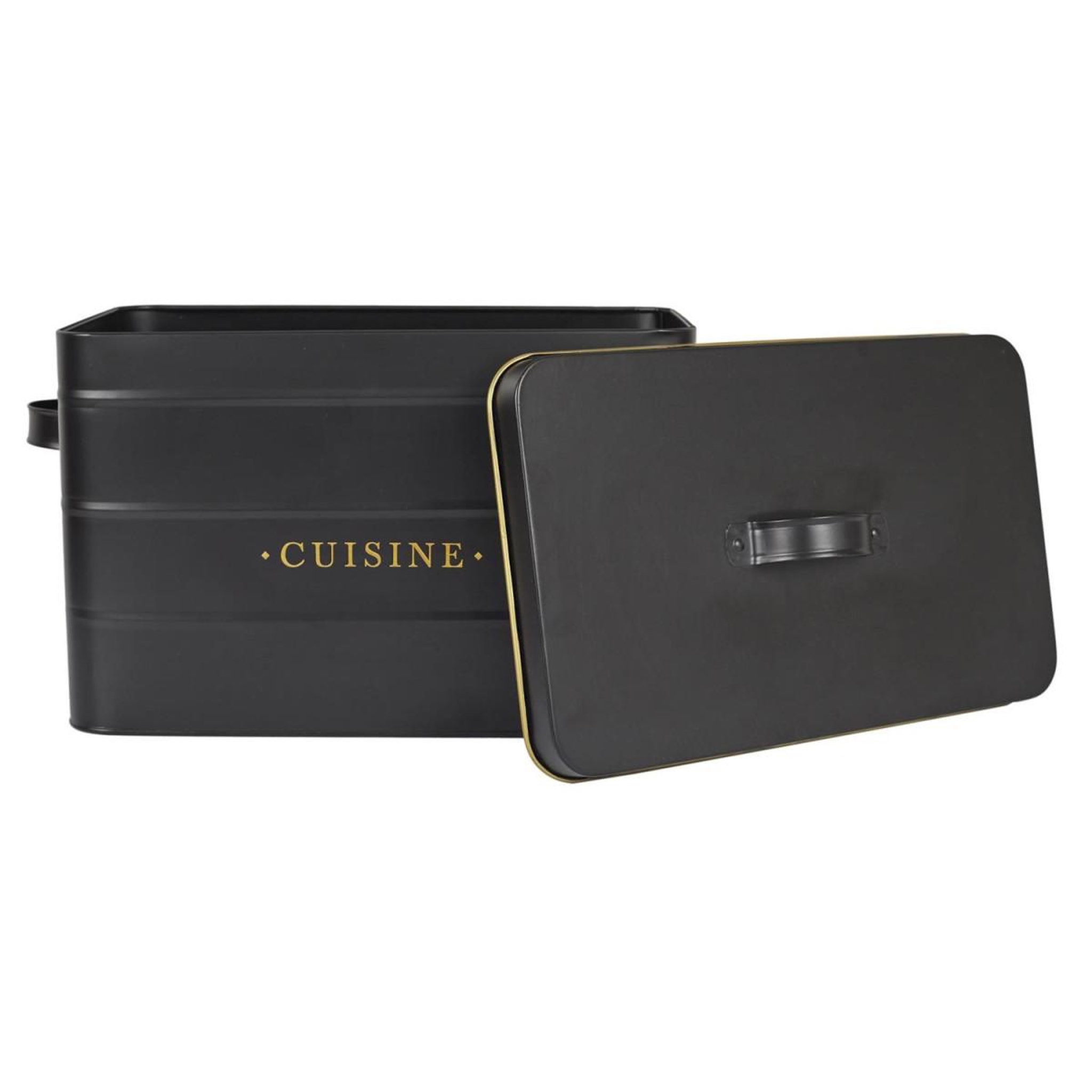 Voir la diapositive 3 : COOK CONCEPT Boîte à cuisine en métal  lounge  33cm noir
