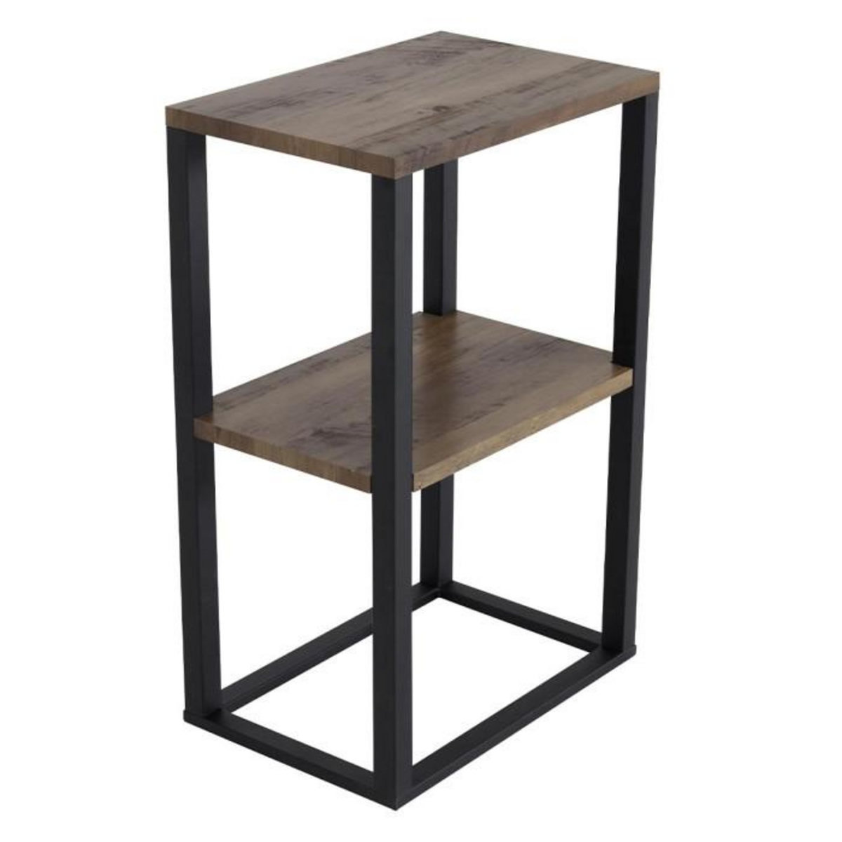 Paris Prix Table de Chevet Double  Rise  70cm Naturel & Noir