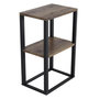 Voir la diapositive 1 : Paris Prix Table de Chevet Double  Rise  70cm Naturel & Noir