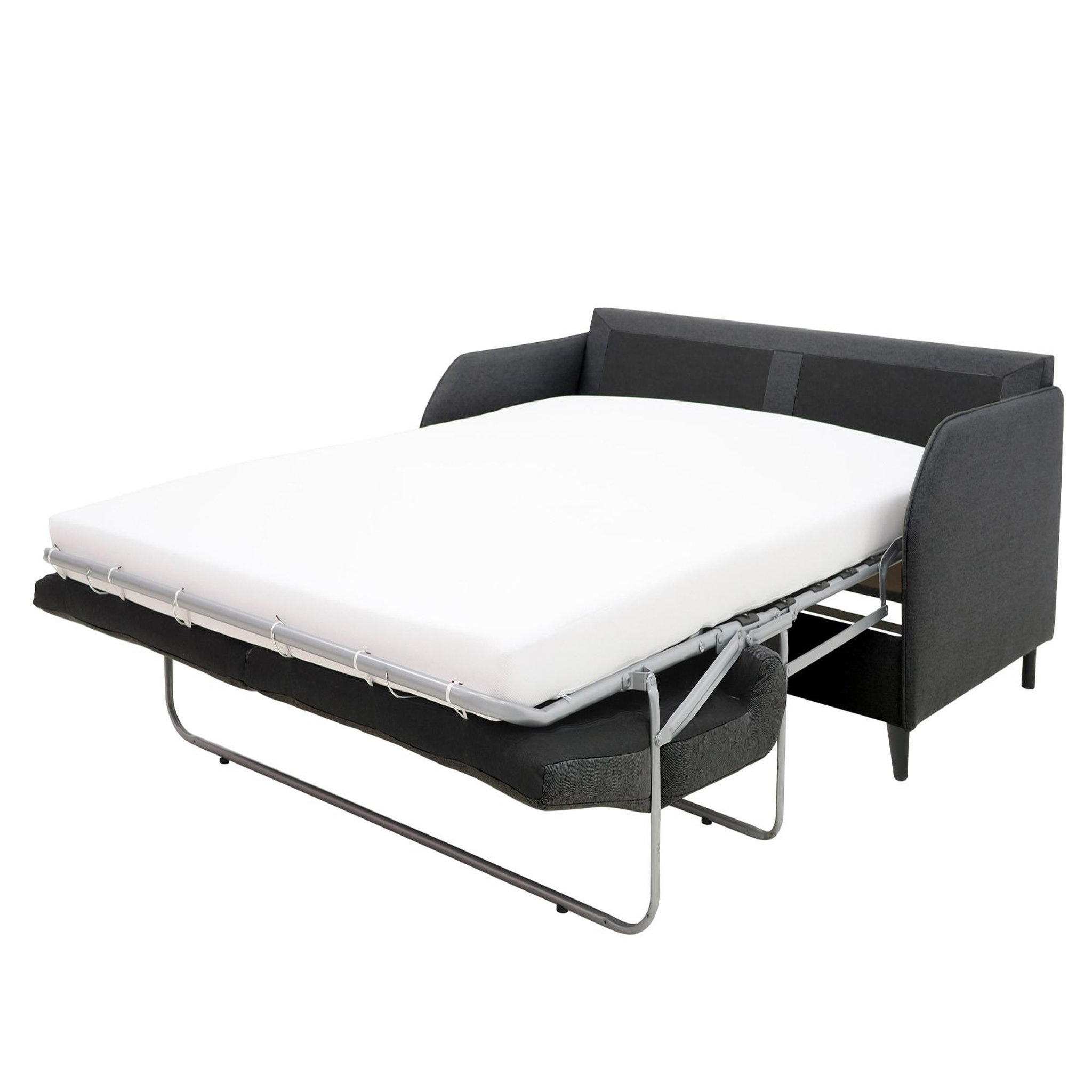 Voir la diapositive 2 : BEST MOBILIER Cosmos - canapé 3 places convertible express couchage quotidien 140 cm matelas 11 cm en tissu