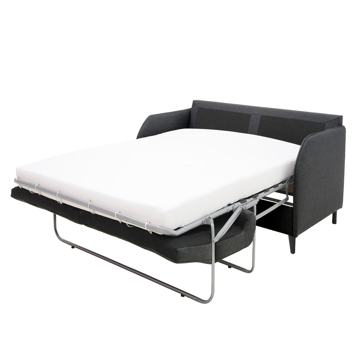 BEST MOBILIER Cosmos - canapé 3 places convertible express couchage quotidien 140 cm matelas 11 cm en tissu