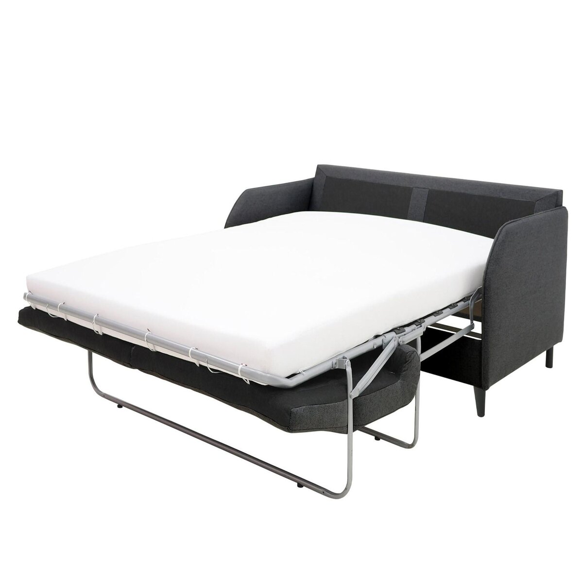BEST MOBILIER Cosmos - canapé 3 places convertible express couchage quotidien 140 cm matelas 11 cm en tissu