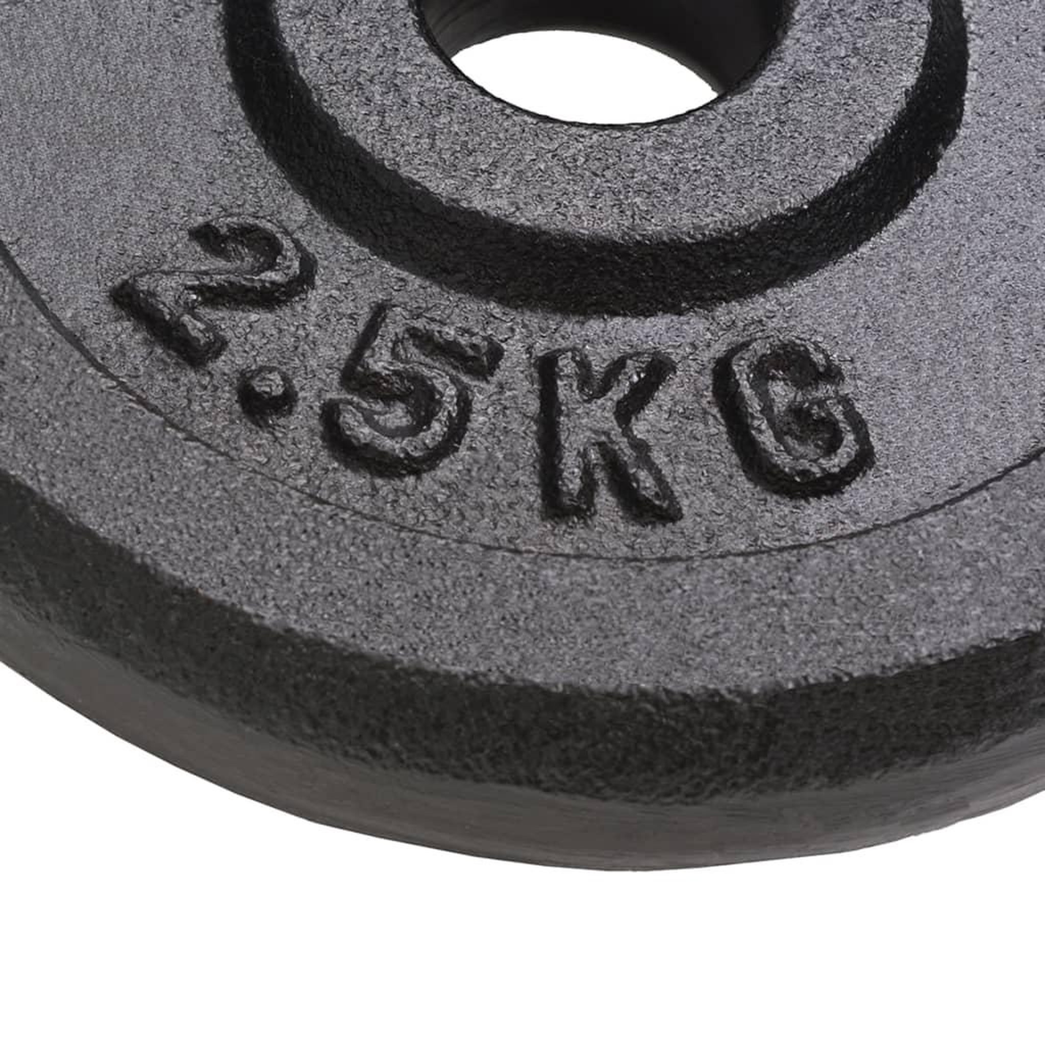 Voir la diapositive 3 : VIDAXL Plaque de poids 8 pcs 8x2,5 kg Fonte