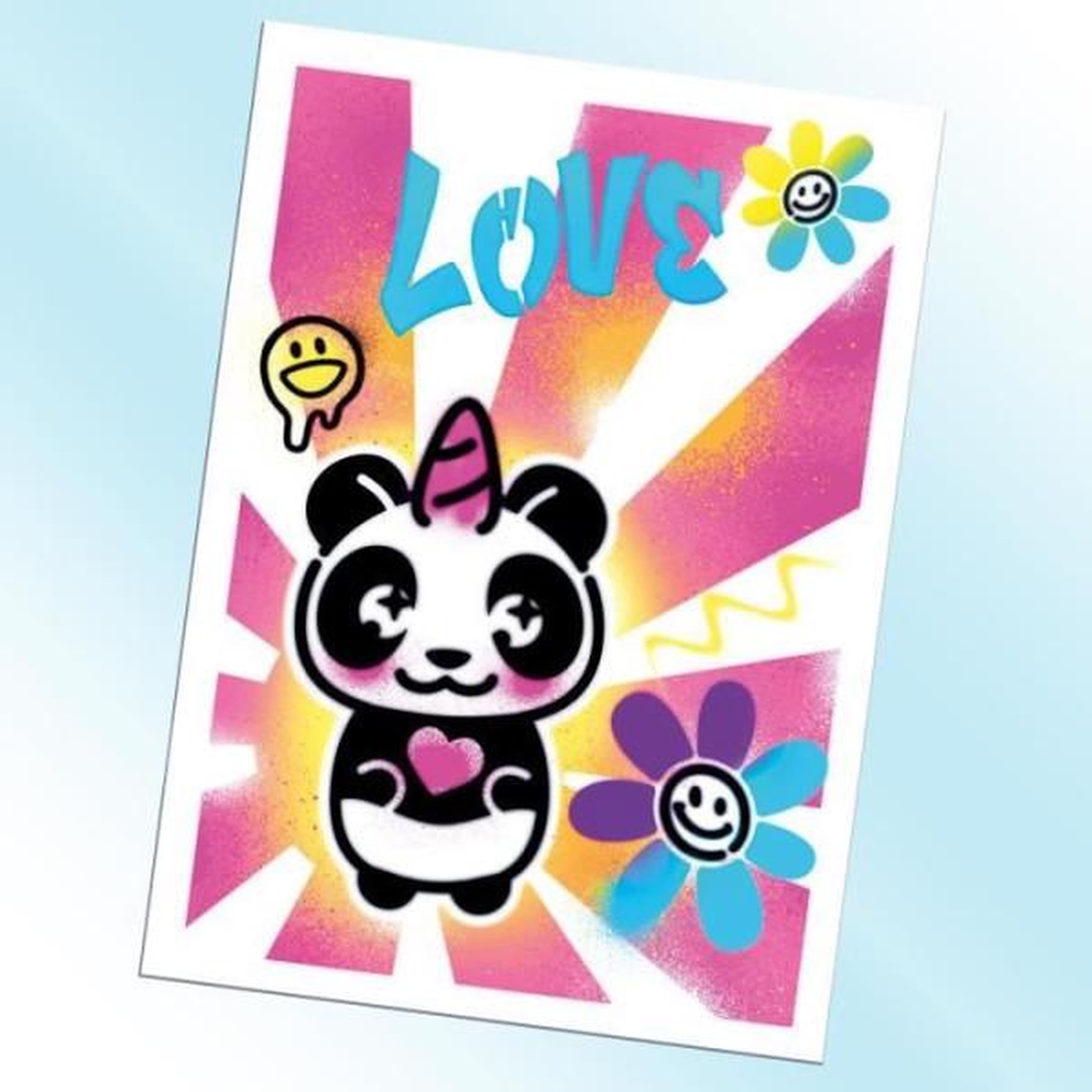 Voir la diapositive 4 : Canal Toys Canal toys - airbrush art - kit de création de posters avec spray électronique, pochoirs et feutres - air 015