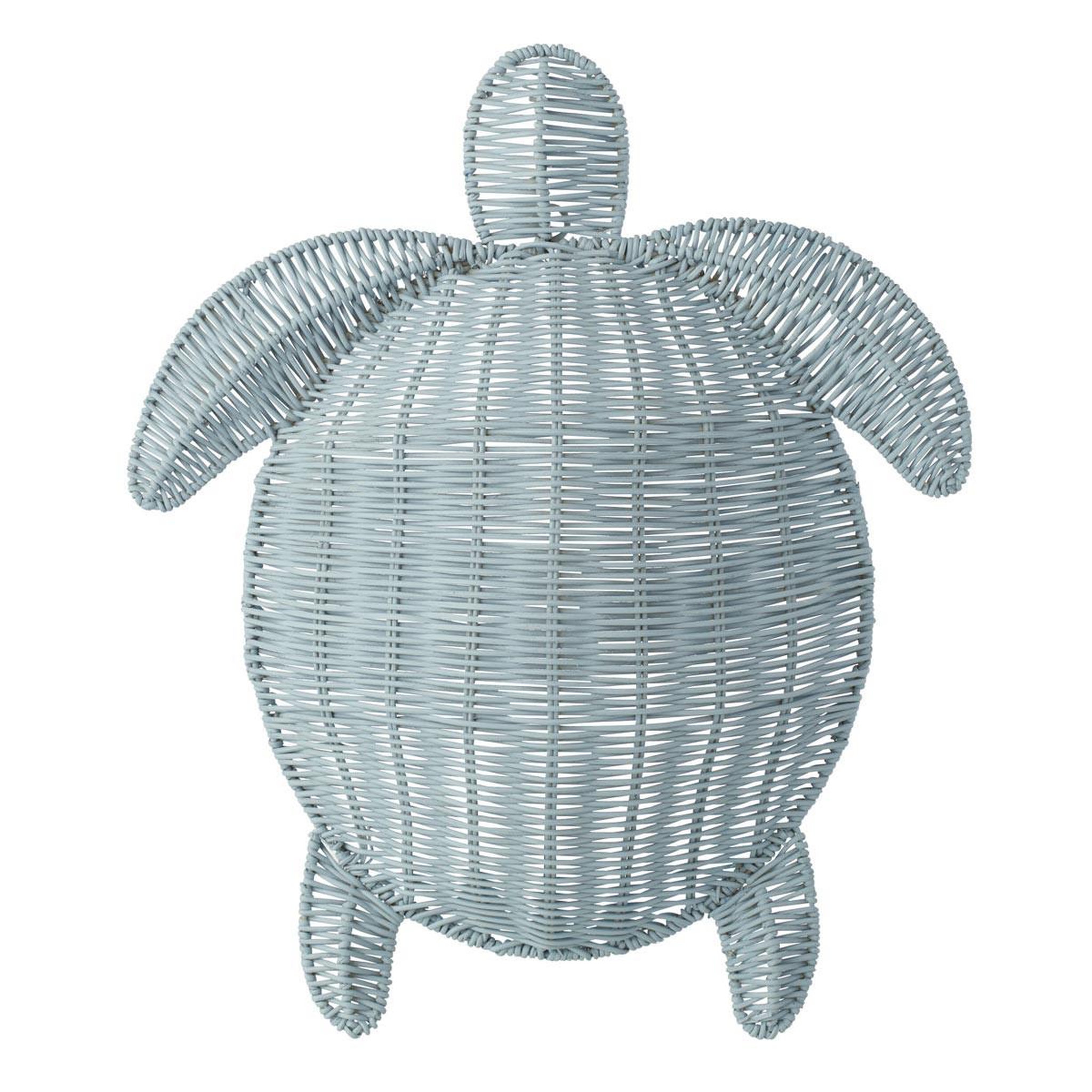 J-LINE Déco murale tortue  porfirio  40cm bleu clair