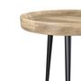 Voir la diapositive 3 : Rendez vous déco Table d'appoint ronde en bois de manguier foncé D40 cm - Palak