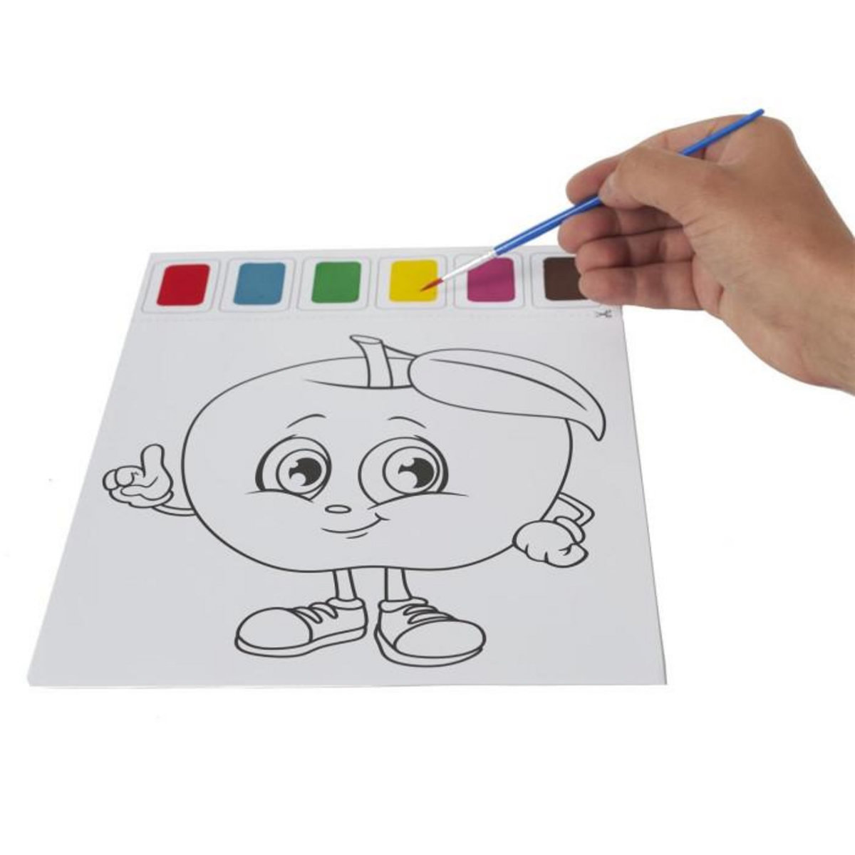 Paris Prix Lot de 10 Feuilles de Peinture  Eau  21x28cm Blanc