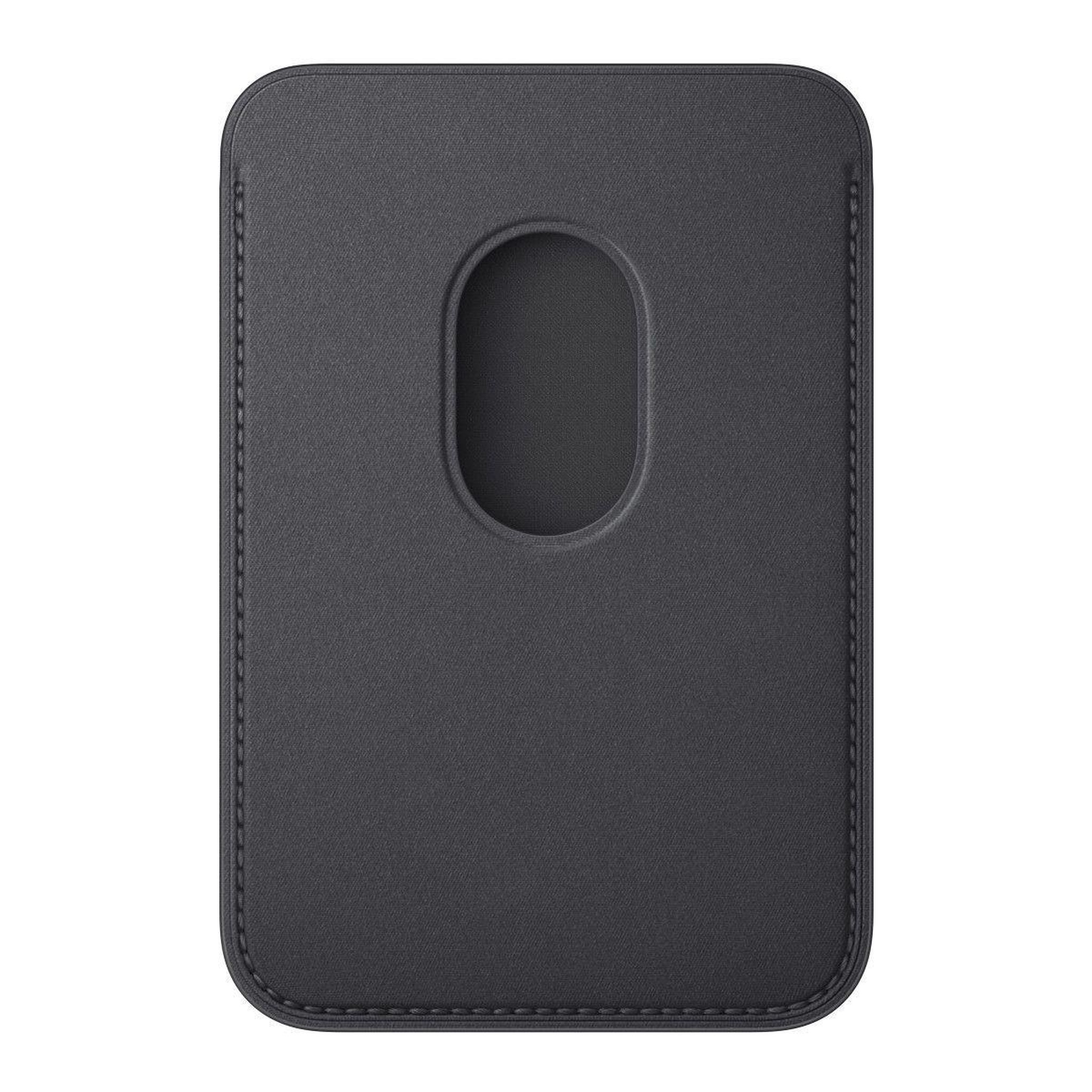 Voir la diapositive 2 : APPLE Porte-cartes magsafe tissu fin noir