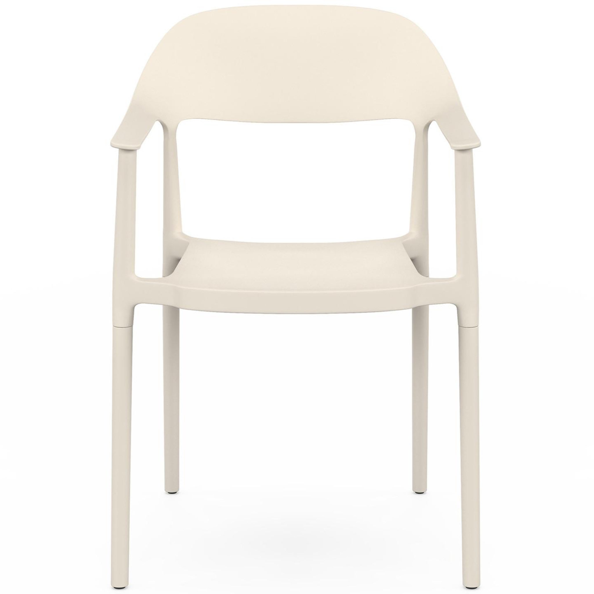 Voir la diapositive 3 : ID MARKET Lot de 4 chaises de jardin empilables suzon en polypropylène beige