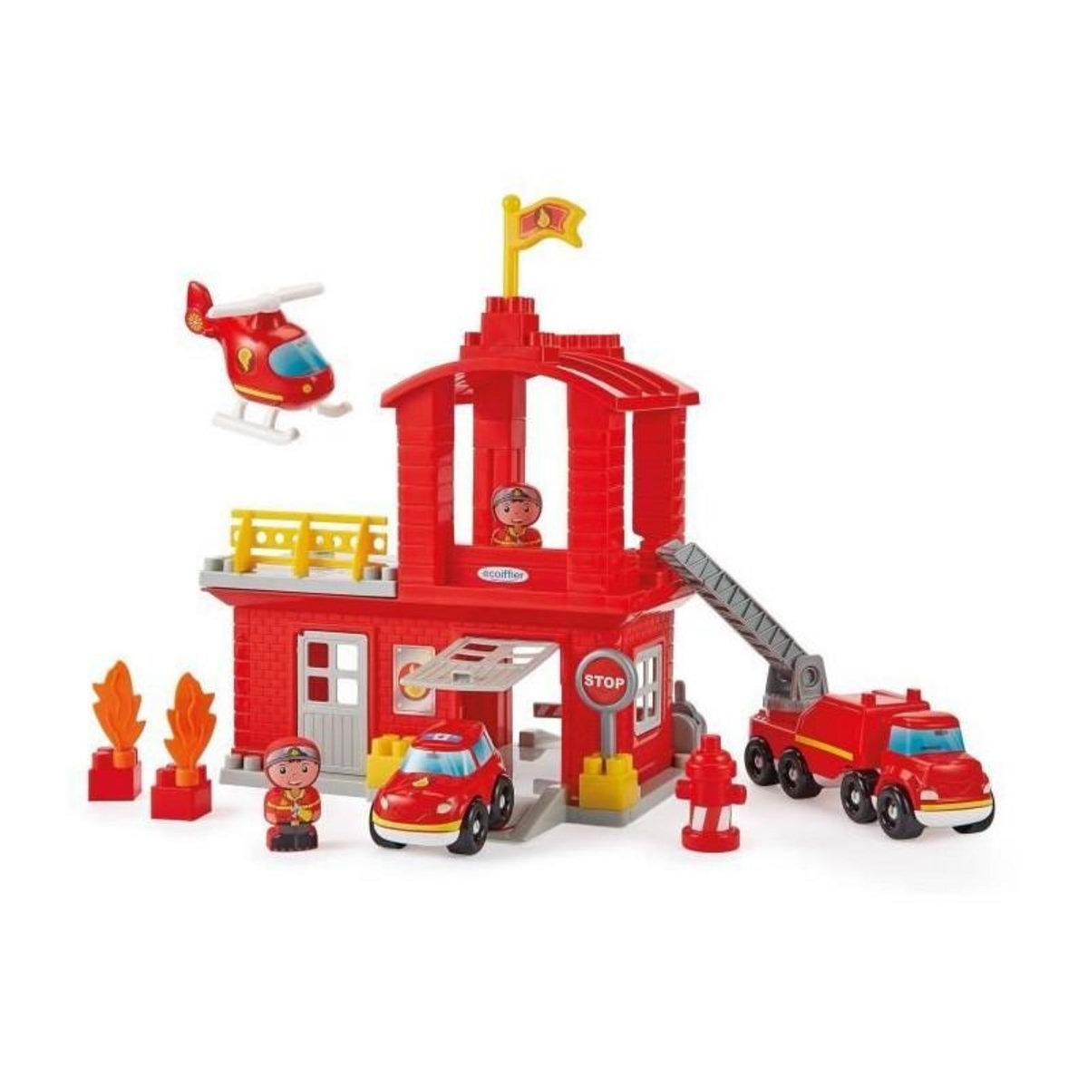 Ecoiffier ECOIFFIER 2980 Abrick - Caserne des pompiers - Au feu les pompiers