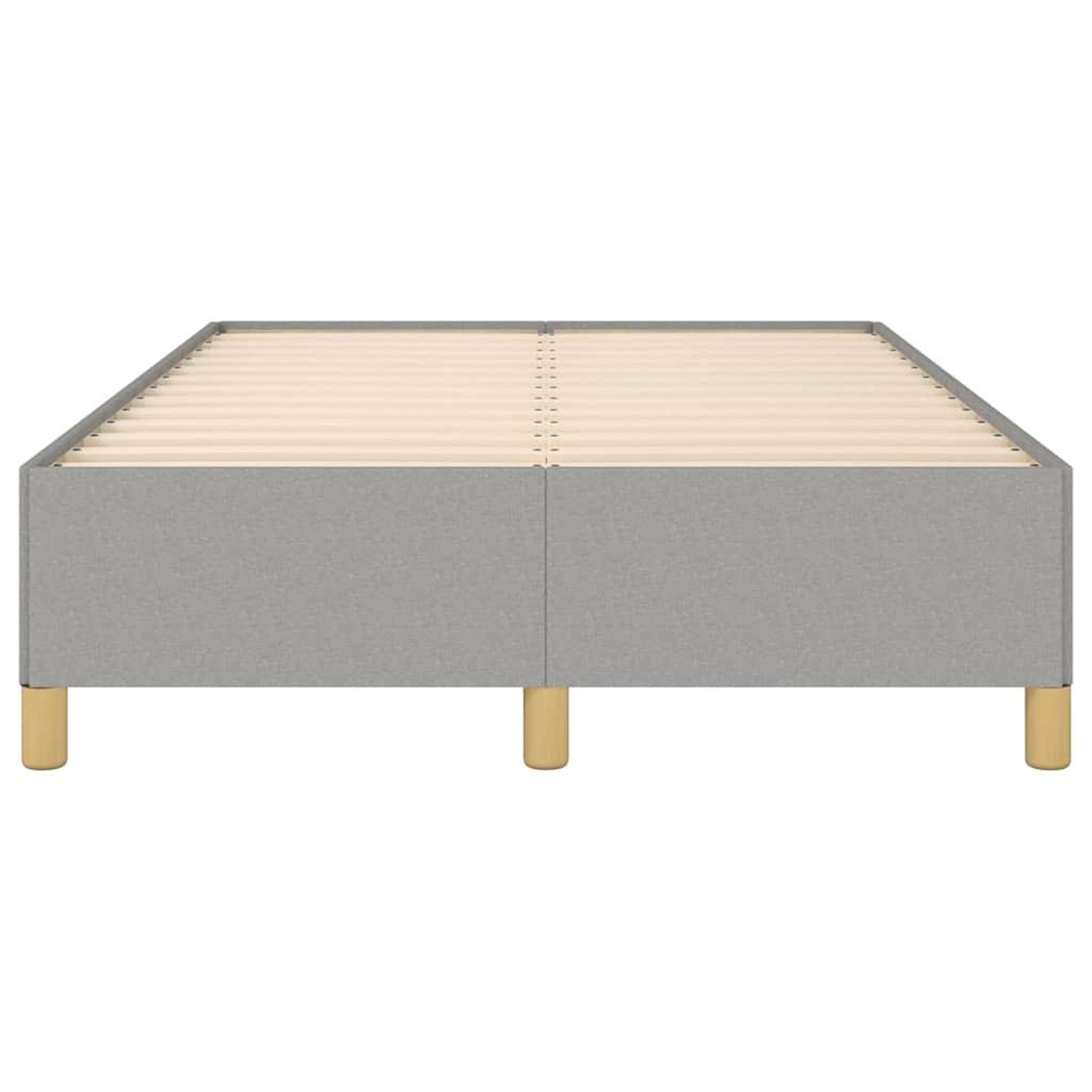 Voir la diapositive 5 : VIDAXL Cadre de lit sans matelas gris clair 120x190 cm tissu