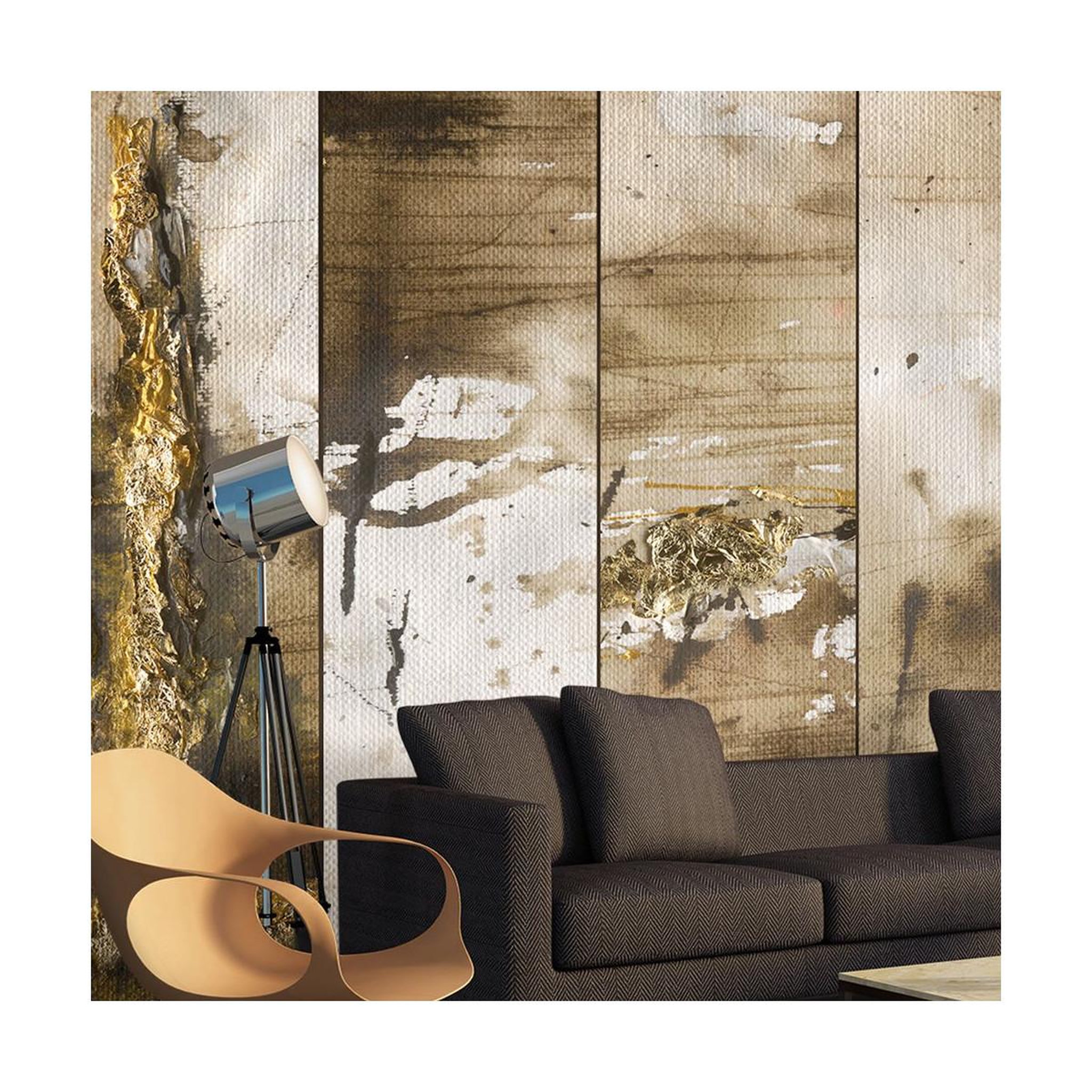 Paris Prix Papier peint  gold nuggets  50x1000cm