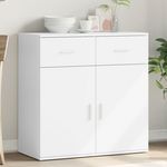 VIDAXL Buffet blanc 79x38x80 cm bois d'ingenierie