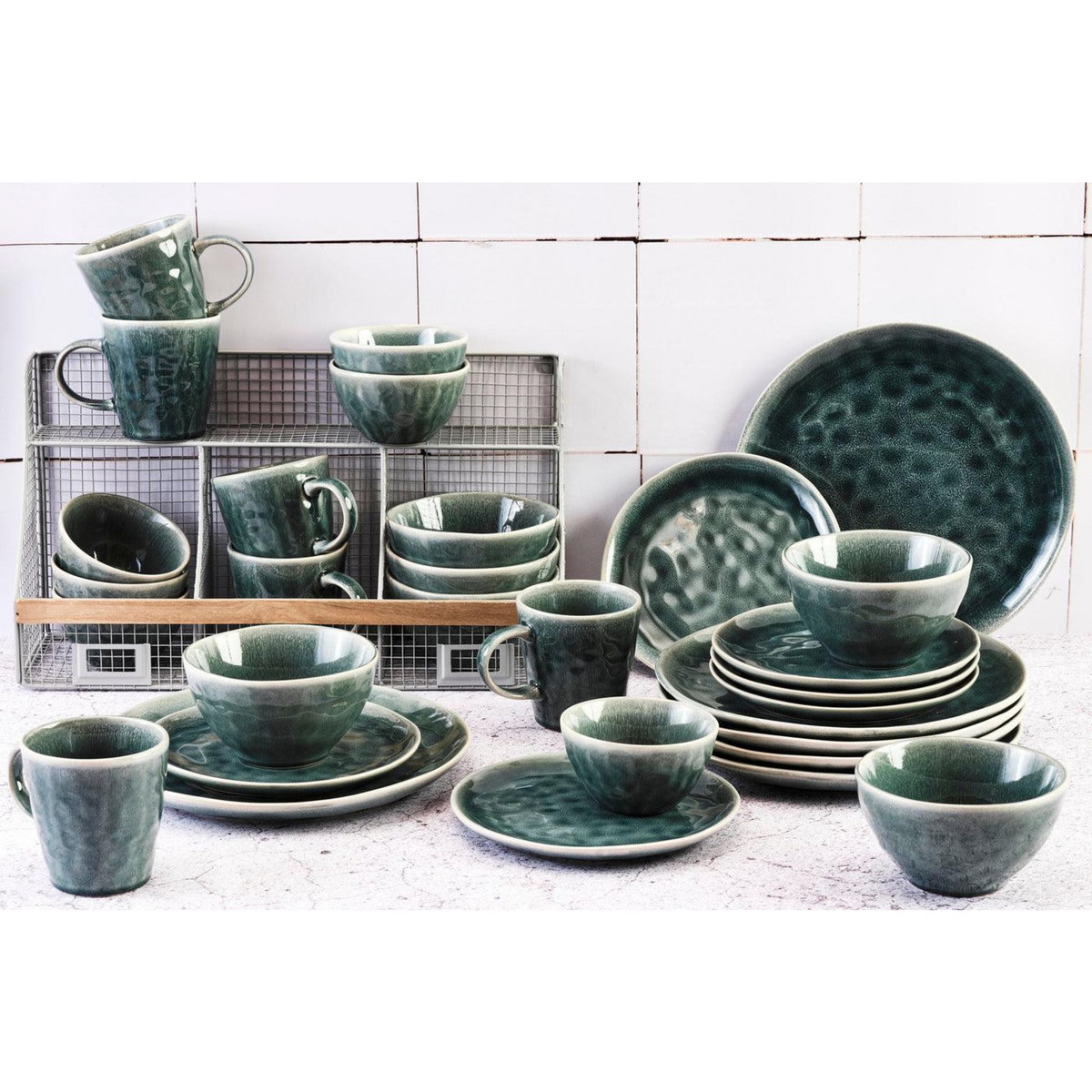 BJORN Service Complet MOON - 30 pièces - Pétrole