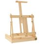 Voir la diapositive 2 : VIDAXL Chevalet de table avec tiroir 41,5x37x12 cm bois massif de pin