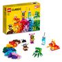 Voir la diapositive 2 : LEGO Classic 11017 - Monstres Créatifs, Boite de Briques, 5 Jouets en Forme de Mini-Monstre à Construire