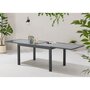 Voir la diapositive 6 : MARKET24 Table de jardin extensible rectangulaire 6 a 10 personnes - Structure aluminium - Plateau verre trempé - L 135-270 x H 75 x P 9